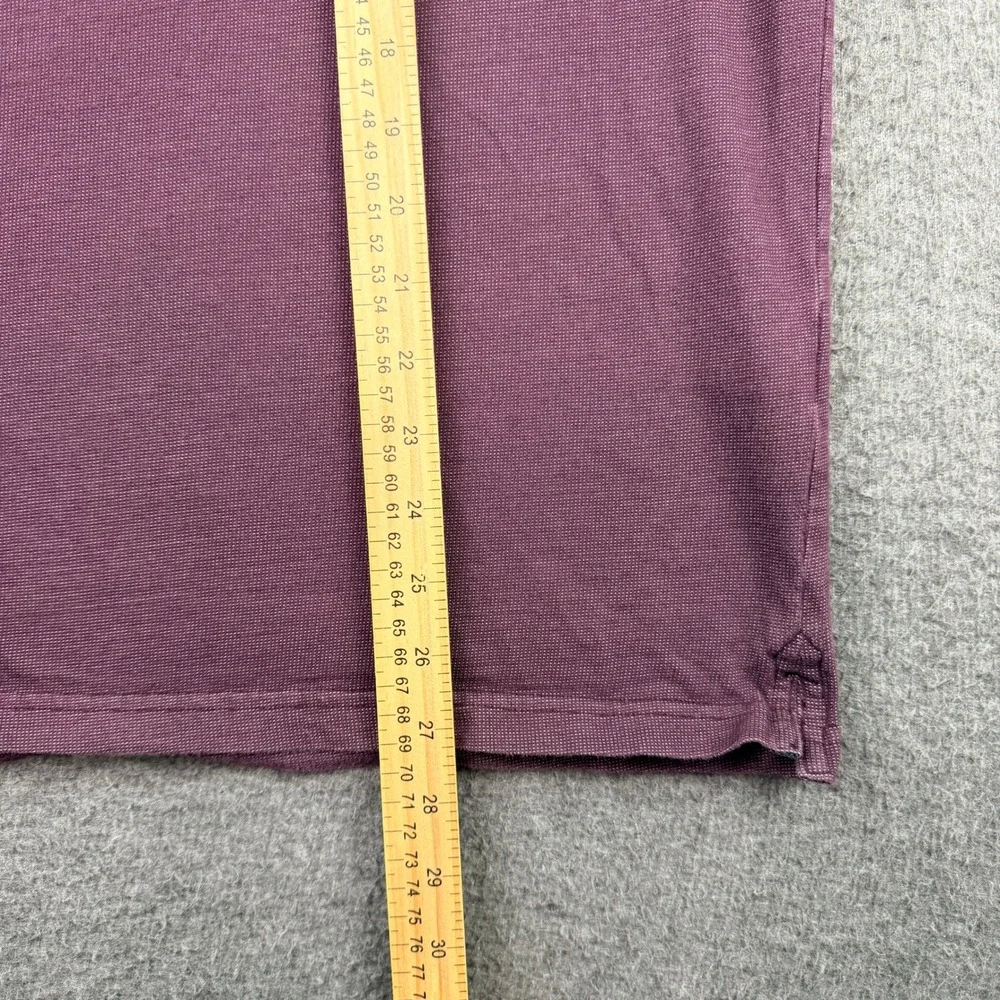 Denim & Flower‎ Ricky Singh Polo Shirt Men's XL Purple Cotton Blend Short Sleeve